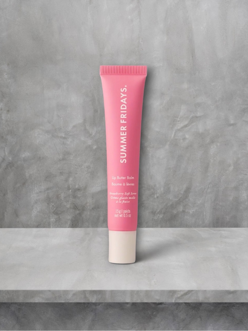 Summer Fridays Strawberry Soft Serve Lip Butter Balm- limited edition, soft pink